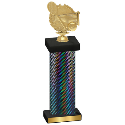 Single Black Carbon Fiber Tennis Trophy