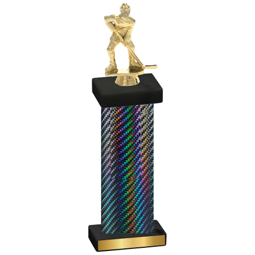 Single Black Carbon Fiber Hockey Trophy