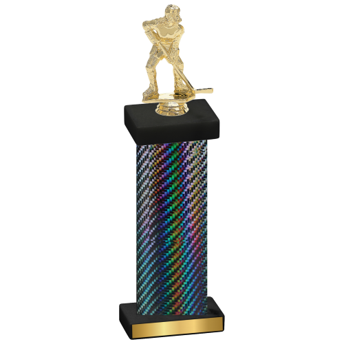 Single Black Carbon Fiber Hockey Trophy