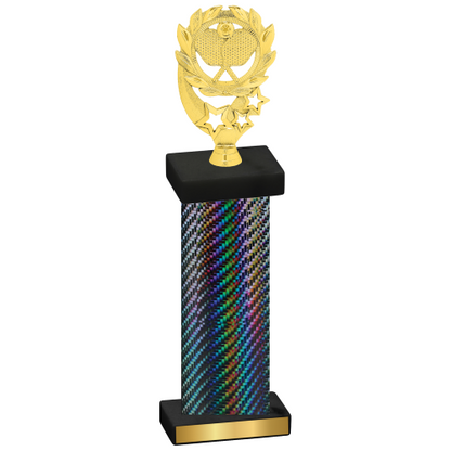 Single Black Carbon Fiber Pickleball Trophy