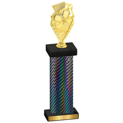 Single Black Carbon Fiber Pickleball Trophy