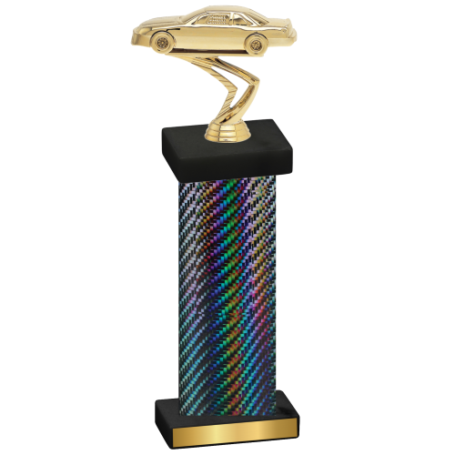 Single Black Carbon Fiber Cars Trophy