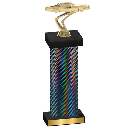 Single Black Carbon Fiber Cars Trophy