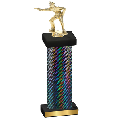 Single Black Carbon Fiber Shooter Trophy