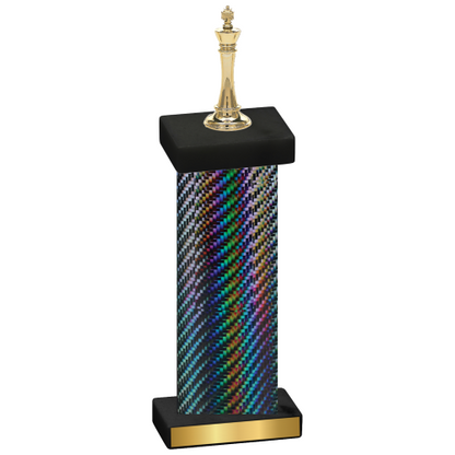 Single Black Carbon Fiber Chess Trophy