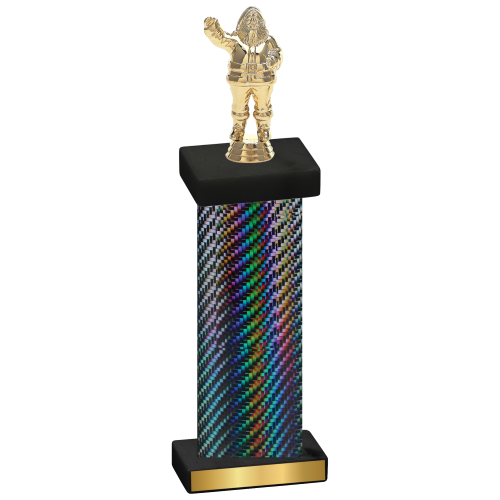 Single Black Carbon Fiber Holiday Trophy