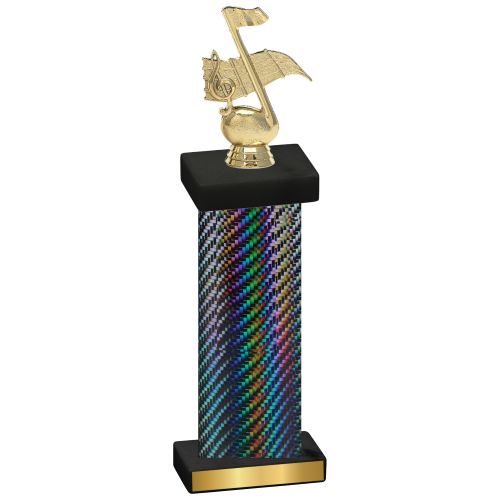 Single Black Carbon Fiber Music Trophy