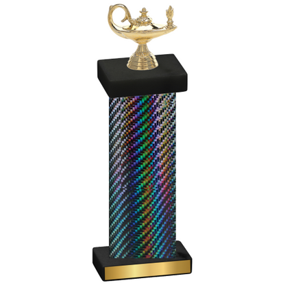 Single Black Carbon Fiber Academics Trophy