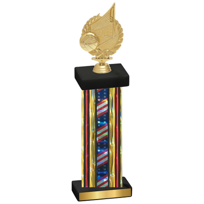 Single Flag USA Volleyball Trophy