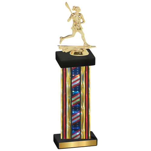 Single Flag USA Lacrosse Trophy