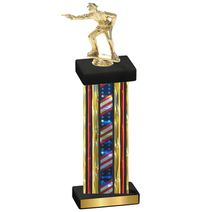 Single Flag USA Shooter Trophy