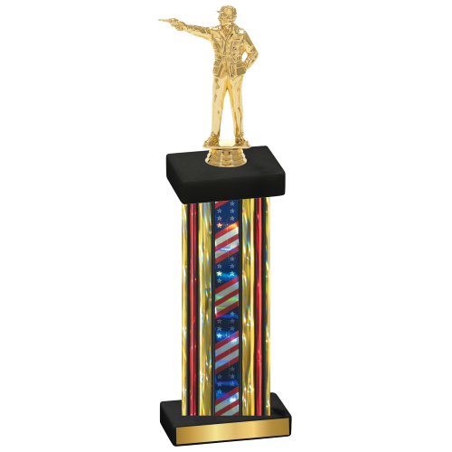 Single Flag USA Shooter Trophy