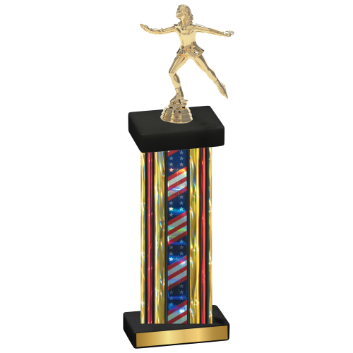 Single Flag USA Skater Trophy