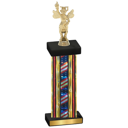 Single Flag USA Academics Trophy