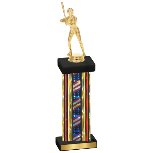 Single Flag USA Softball Trophy