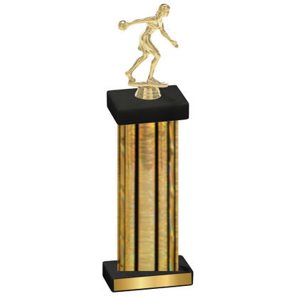 Single Gold Glacier Bowling Trophy