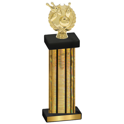 Single Gold Glacier Bowling Trophy