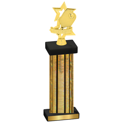 Single Gold Glacier Pickleball Trophy