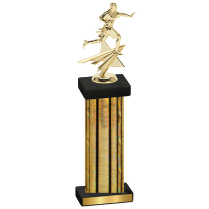 Single Gold Glacier Flag Football Trophy