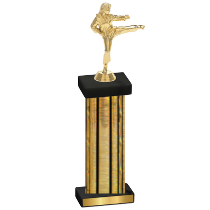 Single Gold Glacier Karate Trophy