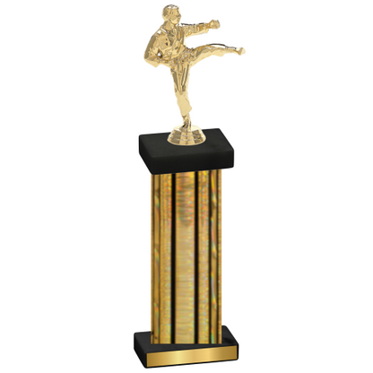 Single Gold Glacier Karate Trophy