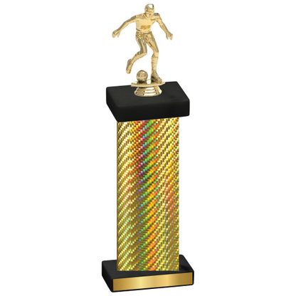 Single Gold Carbon Fiber Soccer Trophy