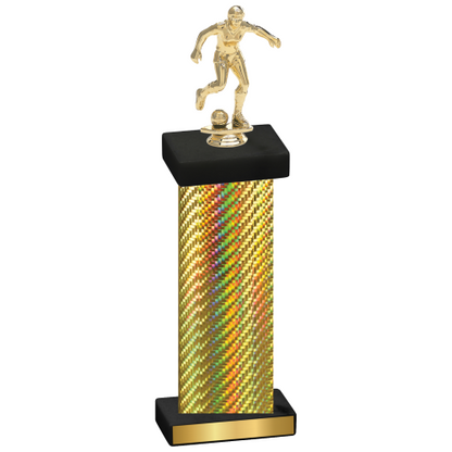 Single Gold Carbon Fiber Soccer Trophy