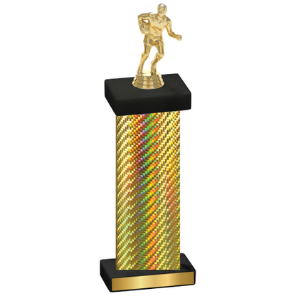 Single Gold Carbon Fiber Rugby Trophy