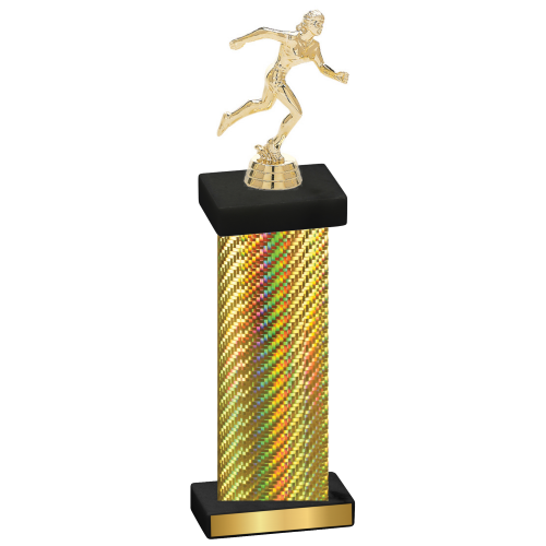 Single Gold Carbon Fiber Running Trophy