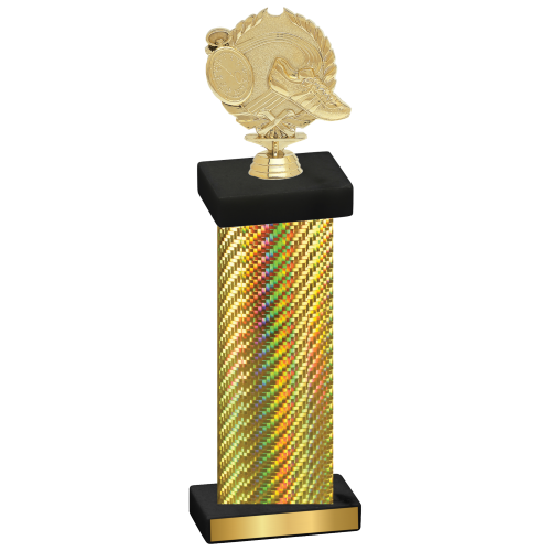 Single Gold Carbon Fiber Running Trophy