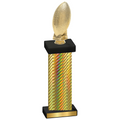 Single Gold Carbon Fiber Football Trophy