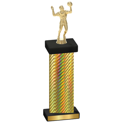 Single Gold Carbon Fiber Volleyball Trophy