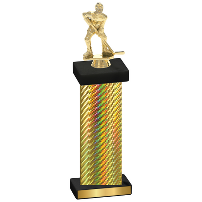 Single Gold Carbon Fiber Hockey Trophy