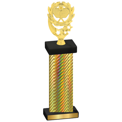 Single Gold Carbon Fiber Pickleball Trophy