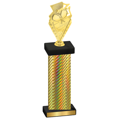 Single Gold Carbon Fiber Pickleball Trophy