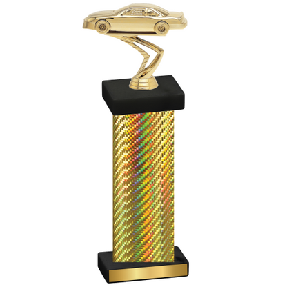 Single Gold Carbon Fiber Cars Trophy