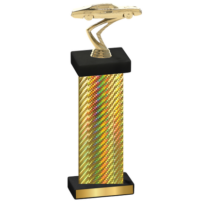 Single Gold Carbon Fiber Cars Trophy