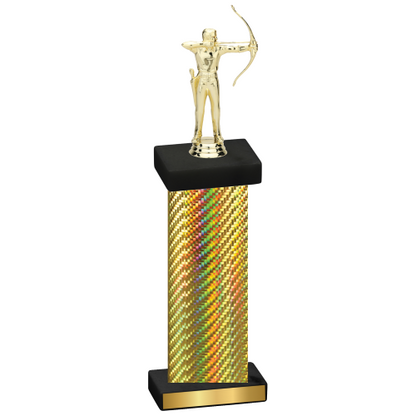 Single Gold Carbon Fiber Archery Trophy