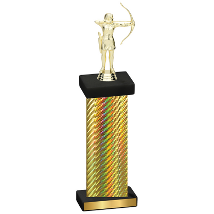 Single Gold Carbon Fiber Archery Trophy