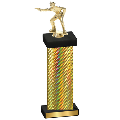 Single Gold Carbon Fiber Shooter Trophy