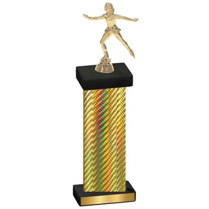 Single Gold Carbon Fiber Skater Trophy