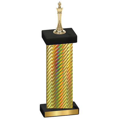 Single Gold Carbon Fiber Chess Trophy