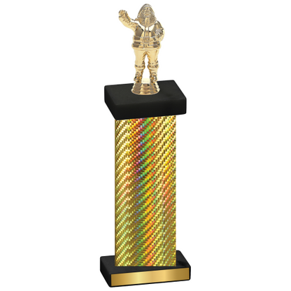 Single Gold Carbon Fiber Holiday Trophy