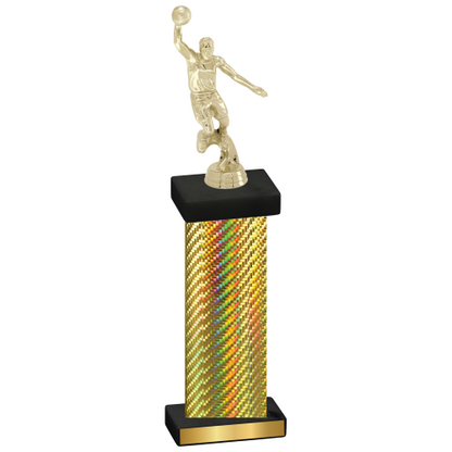 Single Gold Carbon Fiber Basketball Trophy