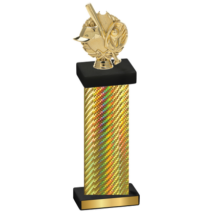 Single Gold Carbon Fiber Baseball Trophy