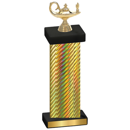 Single Gold Carbon Fiber Academics Trophy