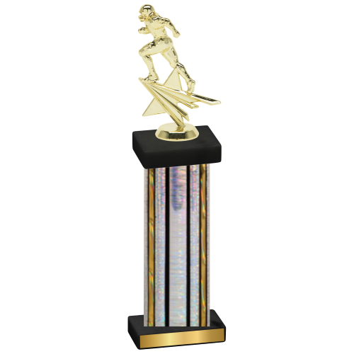 Single Silver Glacier Football Trophy