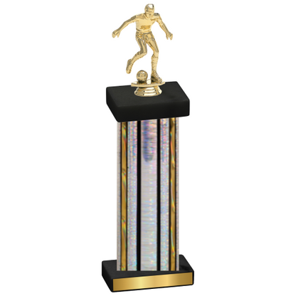 Single Silver Glacier Soccer Trophy