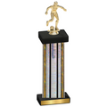 Single Silver Glacier Soccer Trophy