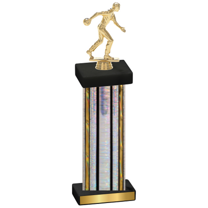 Single Silver Glacier Bowling Trophy